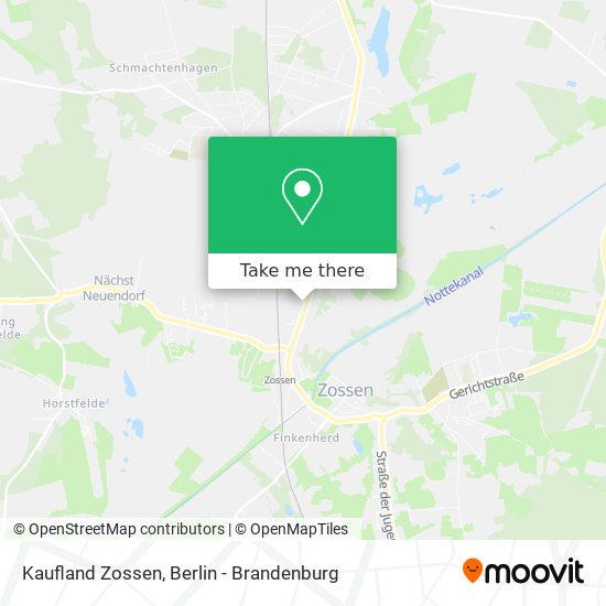 Kaufland Zossen map