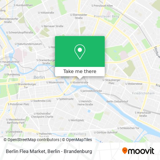 Berlin Flea Market map