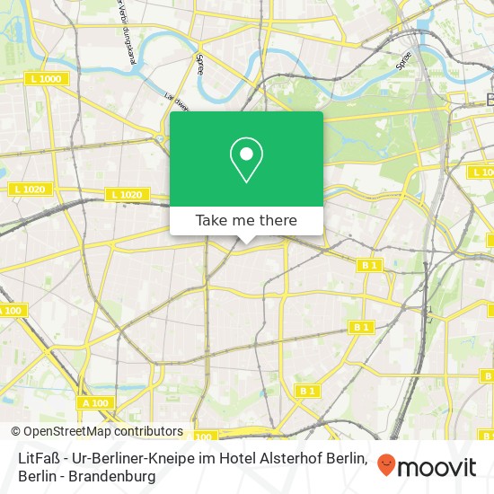 Карта LitFaß - Ur-Berliner-Kneipe im Hotel Alsterhof Berlin