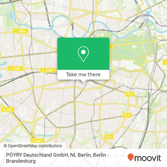 PÖYRY Deutschland GmbH, NL Berlin map