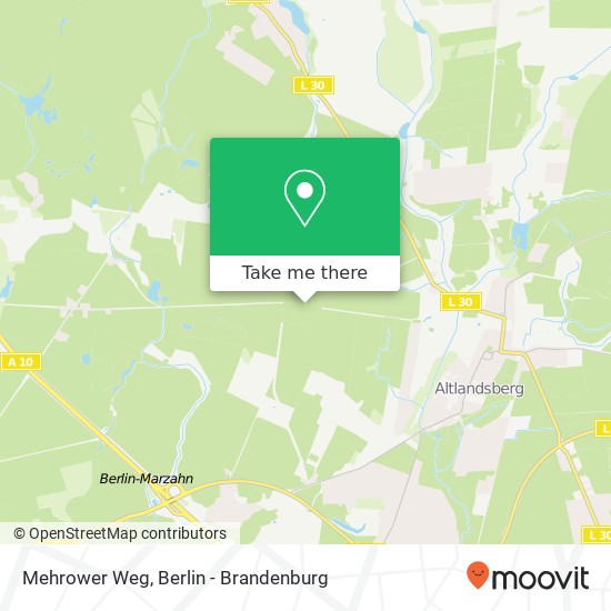 Mehrower Weg map