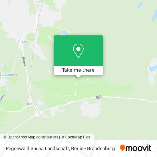 Regenwald Sauna Landschaft map