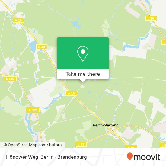 Карта Hönower Weg