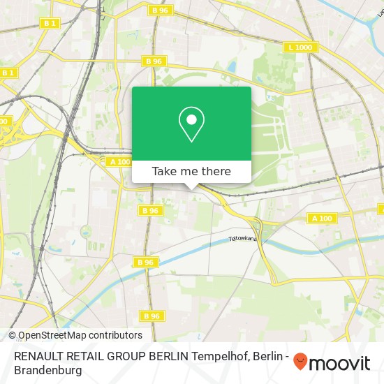 RENAULT RETAIL GROUP BERLIN Tempelhof map