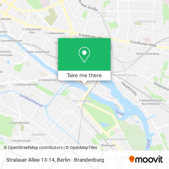 Stralauer Allee 13-14 map