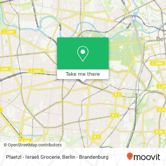 Plaetzl - Israeli Grocerie map