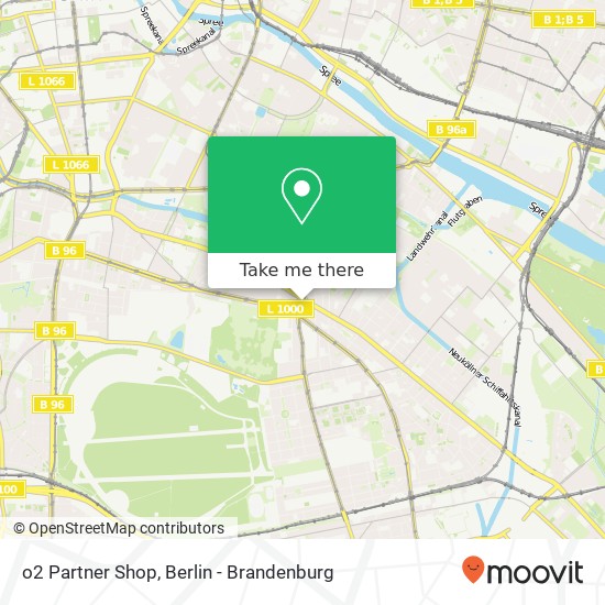 o2 Partner Shop map