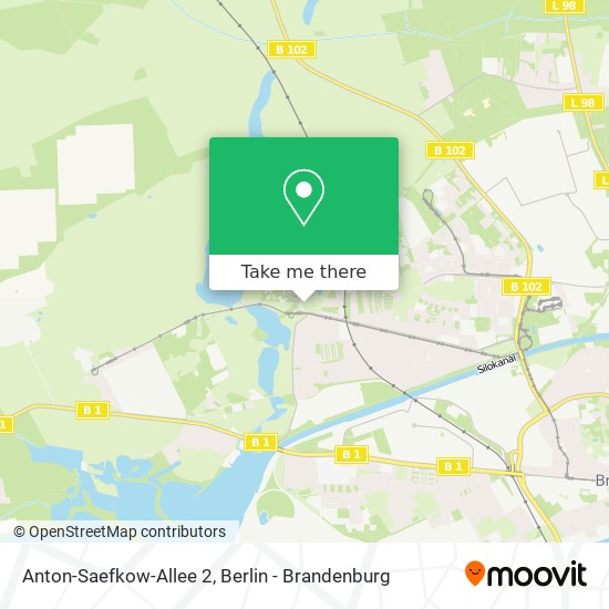 Anton-Saefkow-Allee 2 map