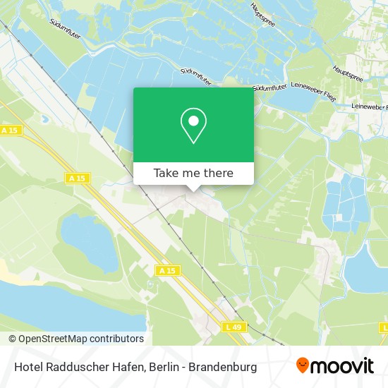 Hotel Radduscher Hafen map