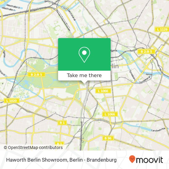 Haworth Berlin Showroom map