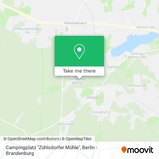 Карта Campingplatz "Zühlsdorfer Mühle"