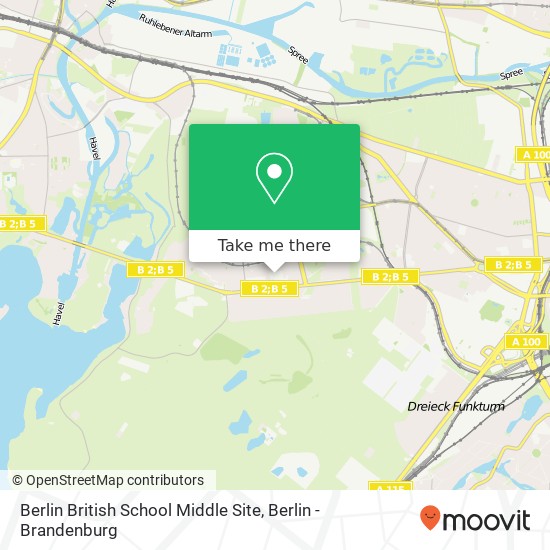 Berlin British School Middle Site map