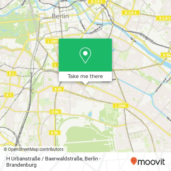 H Urbanstraße / Baerwaldstraße map