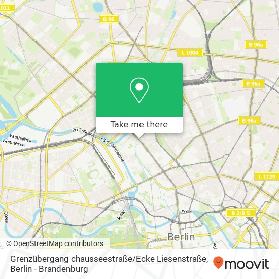 Grenzübergang chausseestraße / Ecke Liesenstraße map