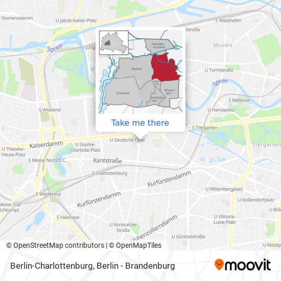 Berlin-Charlottenburg map