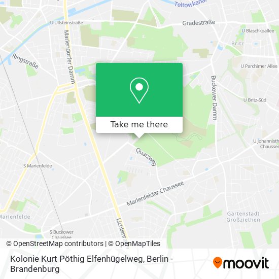 Kolonie Kurt Pöthig Elfenhügelweg map