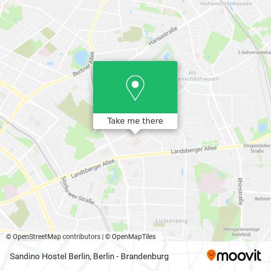 Sandino Hostel Berlin map