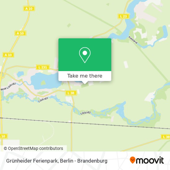 Grünheider Ferienpark map