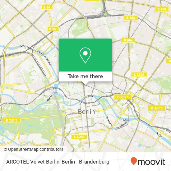 ARCOTEL Velvet Berlin map