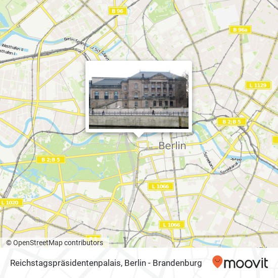 Карта Reichstagspräsidentenpalais