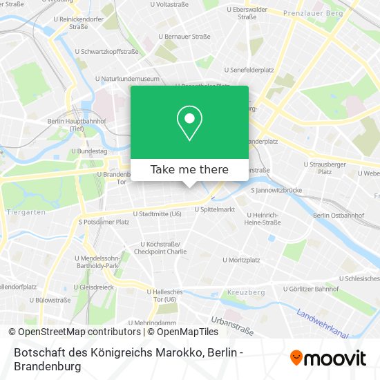 Botschaft des Königreichs Marokko map