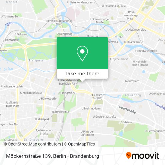 Карта Möckernstraße 139