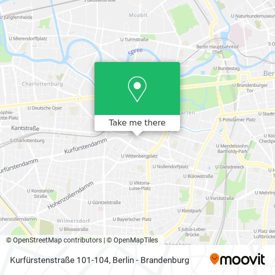 Карта Kurfürstenstraße 101-104