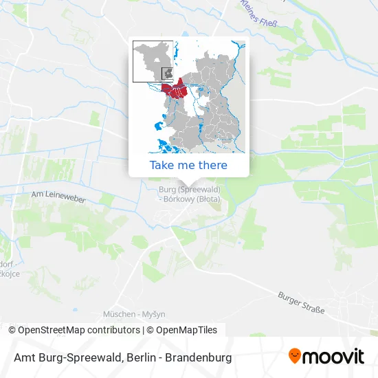 Карта Amt Burg-Spreewald