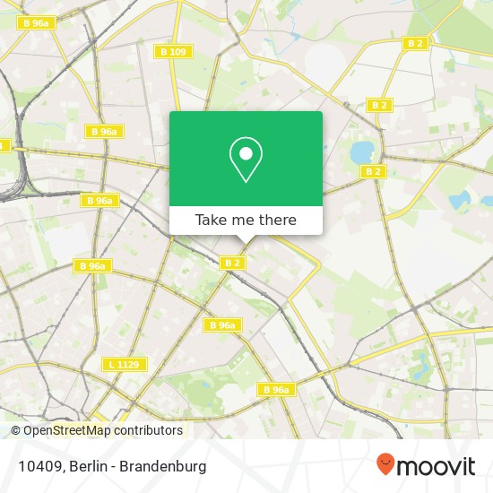 10409, 10409 Berlin, Deutschland map