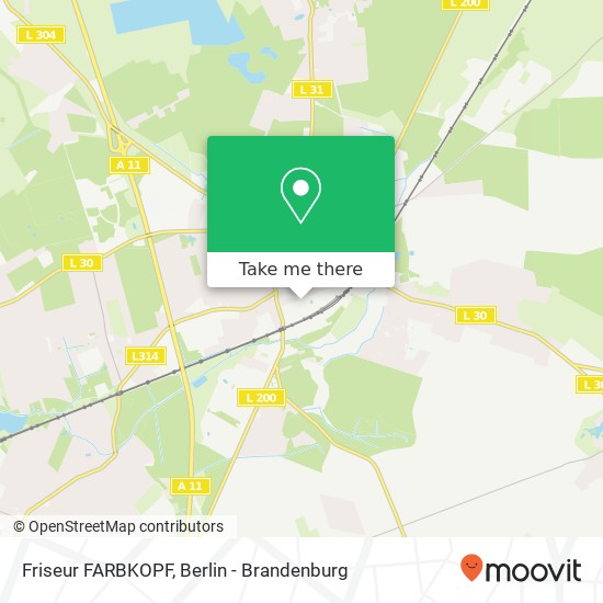 Карта Friseur FARBKOPF, Breitscheidstraße 47
