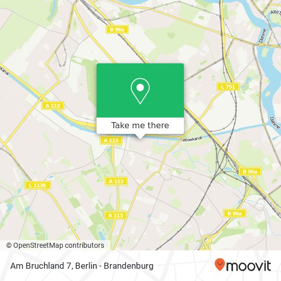 Карта Am Bruchland 7, Altglienicke, 12524 Berlin