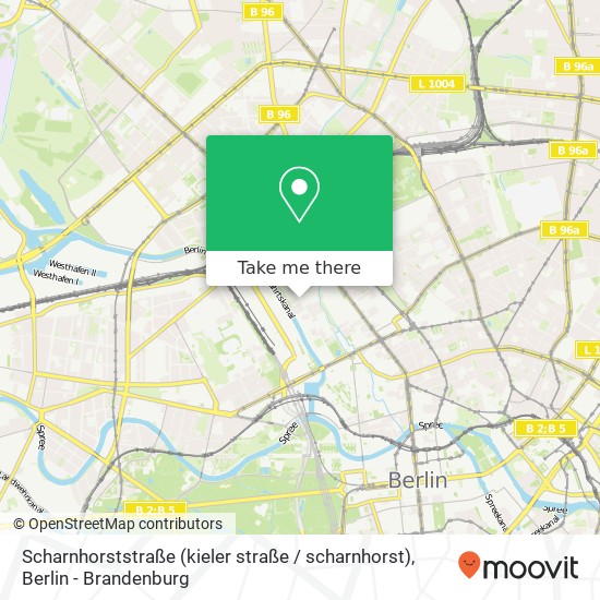 Карта Scharnhorststraße (kieler straße / scharnhorst), Mitte, 10115 Berlin