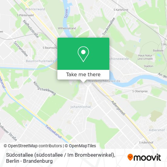 Südostallee (südostallee / Im Brombeerwinkel) map