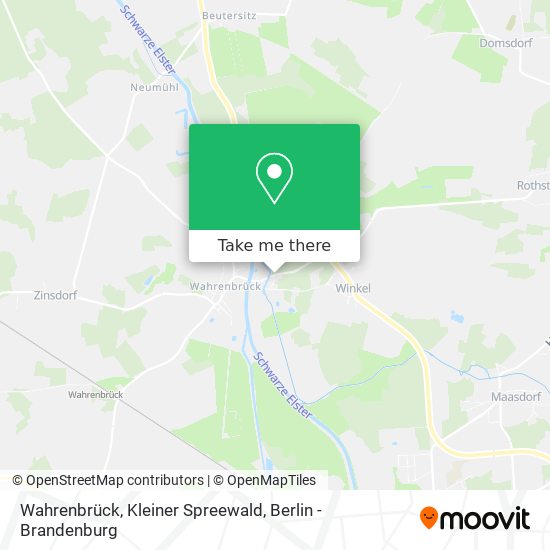 Wahrenbrück, Kleiner Spreewald map
