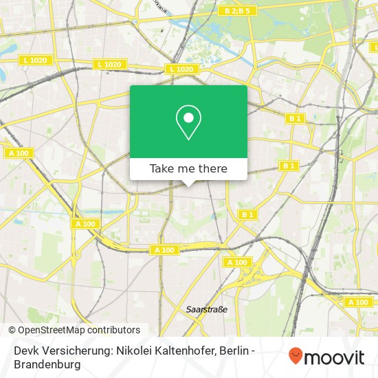 Devk Versicherung: Nikolei Kaltenhofer, Babelsberger Straße 50 map