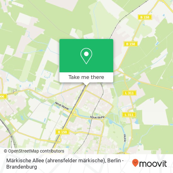 Карта Märkische Allee (ahrensfelder märkische), Marzahn, 12689 Berlin