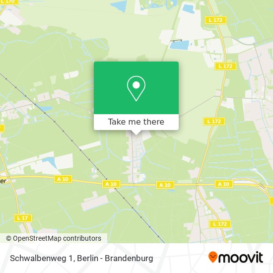Schwalbenweg 1 map