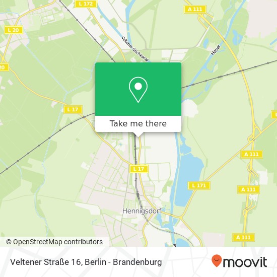 Veltener Straße 16, 16761 Hennigsdorf map