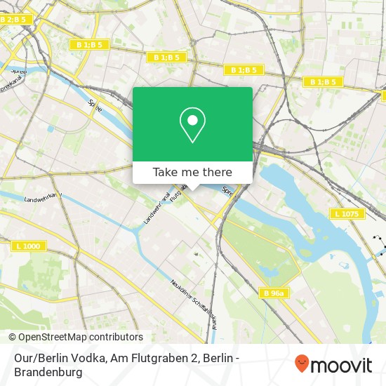 Our / Berlin Vodka, Am Flutgraben 2 map