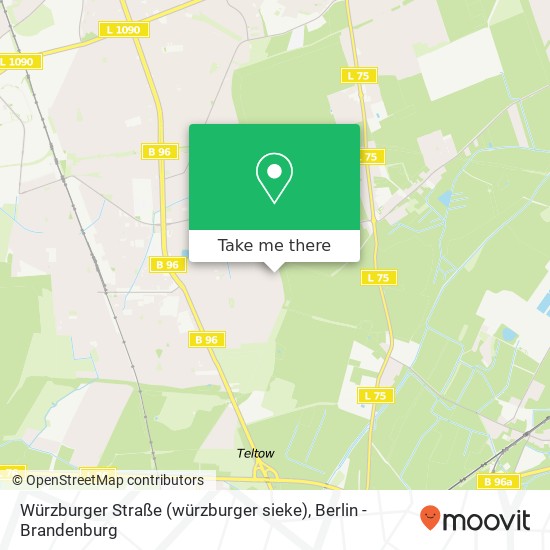 Würzburger Straße (würzburger sieke), Lichtenrade, 12309 Berlin map