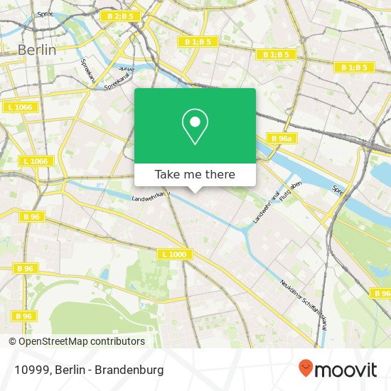 10999, 10999 Berlin, Deutschland map