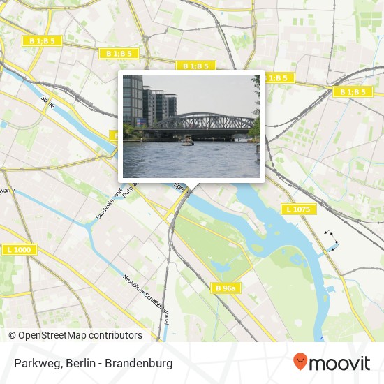 Parkweg, Friedrichshain, 10245 Berlin map