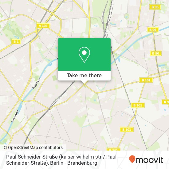 Карта Paul-Schneider-Straße (kaiser wilhelm str / Paul-Schneider-Straße), Lankwitz, 12247 Berlin
