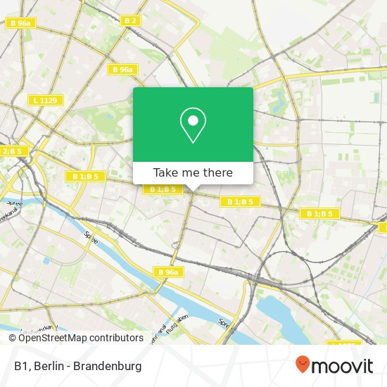 B1, Friedrichshain, 10243 Berlin map