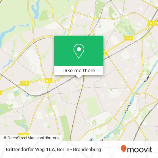 Карта Brittendorfer Weg 16A, Brittendorfer Weg 16A, 14167 Berlin, Deutschland