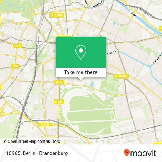 10965, 10965 Berlin, Deutschland map