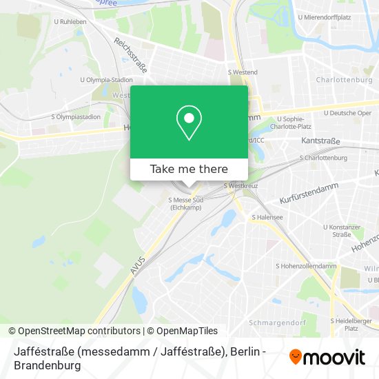 Карта Jafféstraße (messedamm / Jafféstraße)