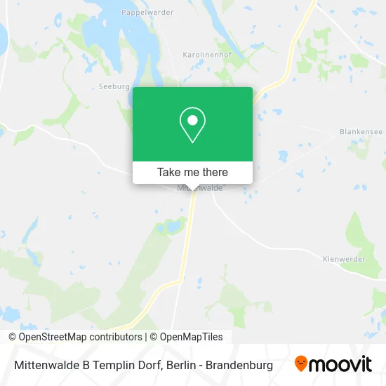Mittenwalde B Templin Dorf map