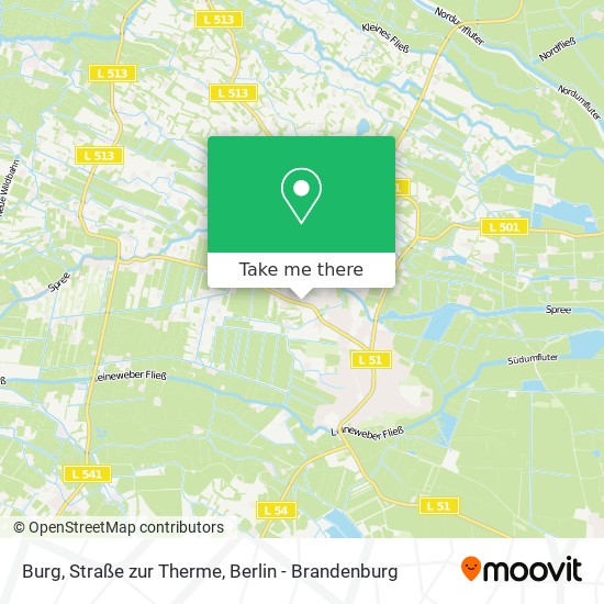 Карта Burg, Straße zur Therme