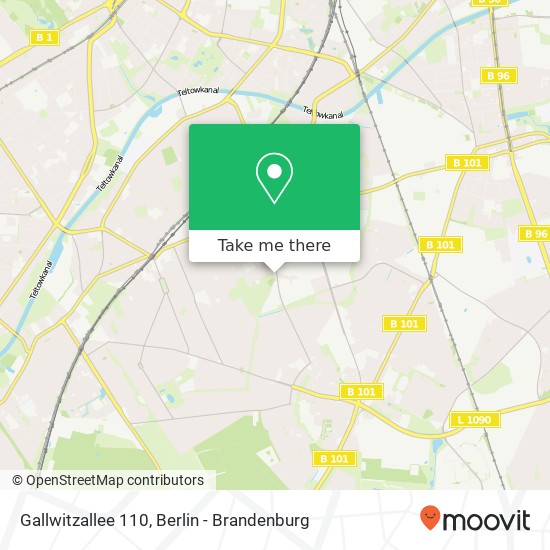 Gallwitzallee 110, Lankwitz, 12249 Berlin map